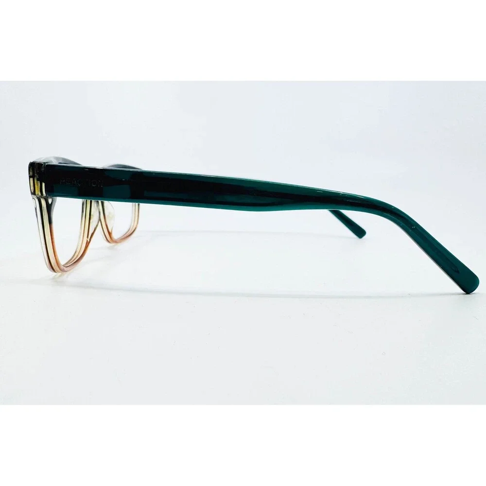 Kenneth Cole Reaction Eyeglasses Mens Teal Black KC722-2 Rectangular 52-15-135